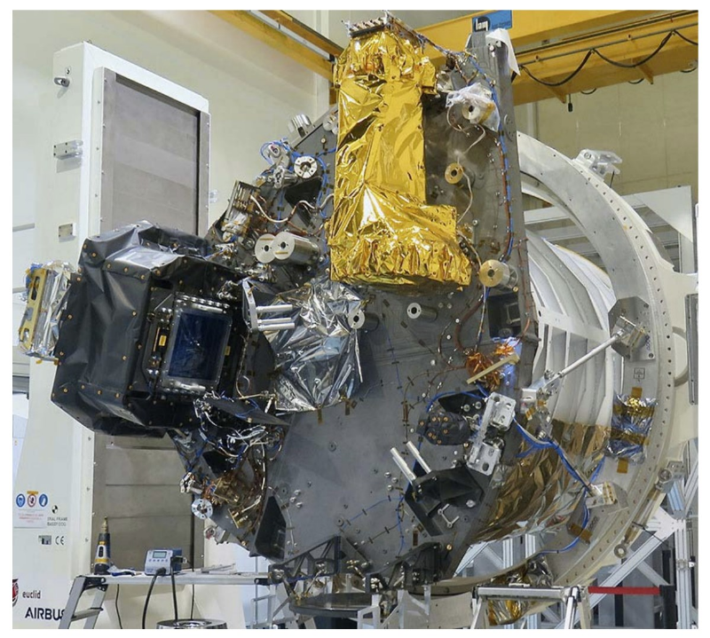 PLM with VIS covered in black insulation and NISP covered in gold insulation(source: NASA Euclid Fact Sheet)